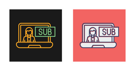 Subscriber Model Vector Icon