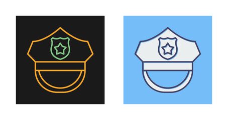 Police Hat Vector Icon