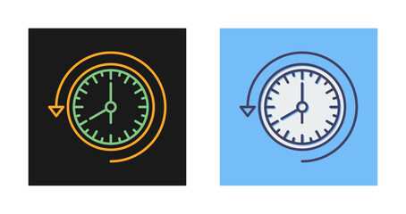 Past Time Vector Icon