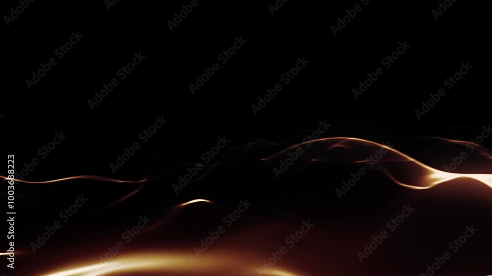 Poster flowing lines abstract background animation - waves, copy space