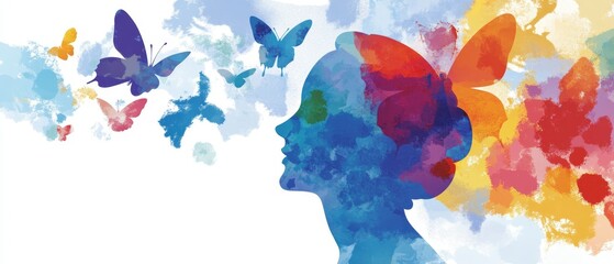 Raise awareness on World Mental Health Day with a powerful visual highlighting the importance of mental well-being and global support for mental health initiatives 