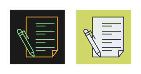 Fototapeta premium Write Vector Icon