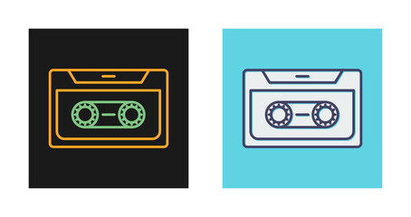 Fototapeta premium Cassette Vector Icon