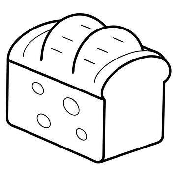 recommend clip art: Freshly Baked Bread Icon: A simple yet detailed line art illustration of a loaf of bread, perfect for baking blogs, recipes, and food-related projects.  