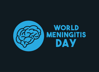 World Meningitis Day design vector. Flat design vector.