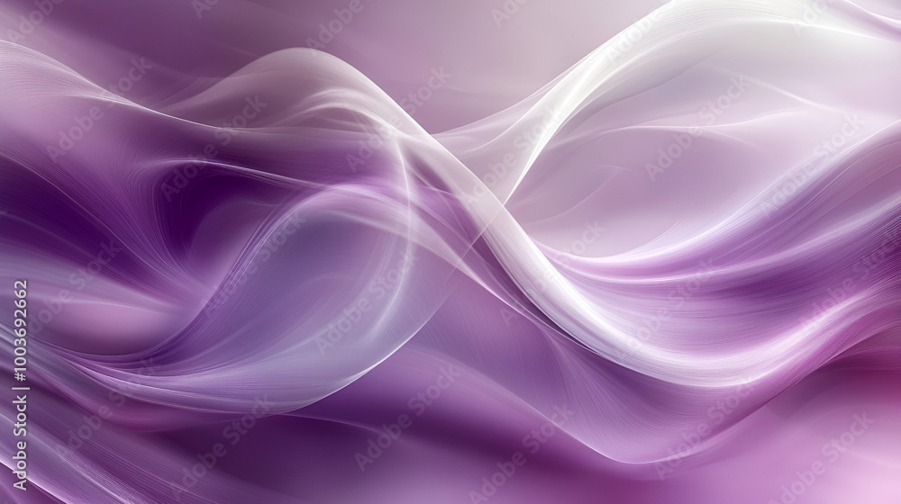 Aufkleber soft purple waves blending together create a calming abstract background suitable for various design