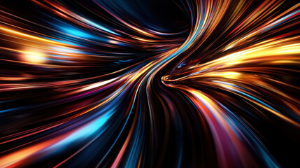 Colorful abstract light swirl effect