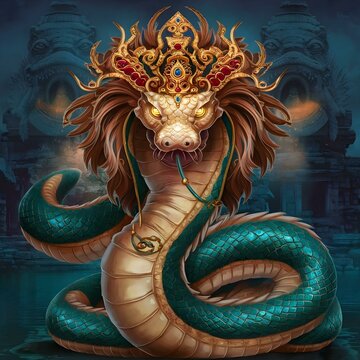Celestial naga snake