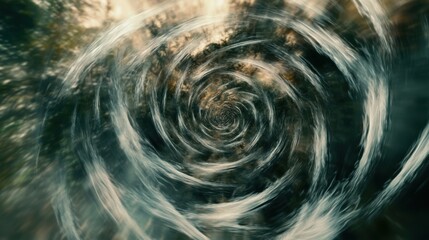 Naklejka premium Twisting Shapes in Surreal Water Motion