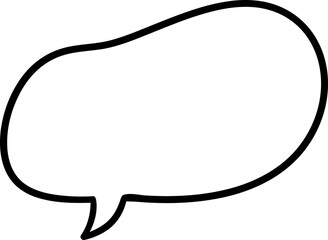 Doodle sketch style of speech bubbles hand drawn illustration