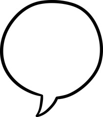 Doodle sketch style of speech bubbles hand drawn illustration