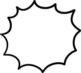 Doodle sketch style of speech bubbles hand drawn illustration