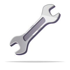 Wrench spanner vector isolated illustration