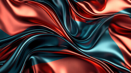 Colorful silky fabric texture, elegant waves.