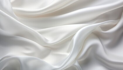 Fototapeta premium White Silk Background. Satin Textile Texture Silk Fabric Background
