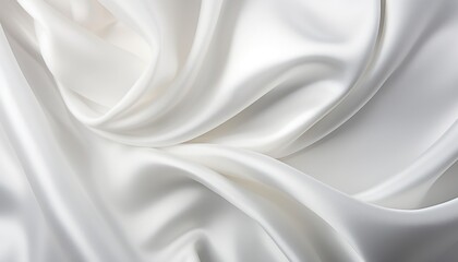 Obraz premium White Silk Background. Satin Textile Texture Silk Fabric Background
