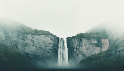 waterfall closeup minimal. Majestic Waterfall