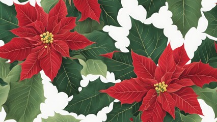 red poinsettia flower