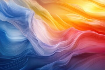 Obraz premium Stunning Digital Art Piece Showcasing Waves of Color for Unique Wall Decor and Design Inspiration