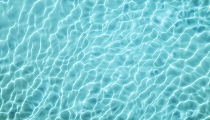 Obraz premium 透明感のある青い水面の背景