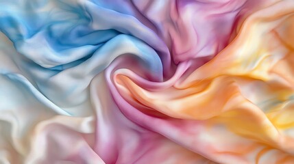 Obraz premium Traditional tiedye fabric featuring abstract patterns and vibrant color combinations