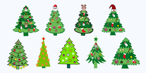 Hand Drawn Watercolor Winter Tree Cozy and Festive Holiday Design