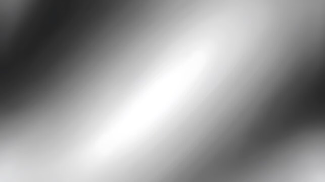 Silver metallic gradient background. Gray blurred chrome gradation