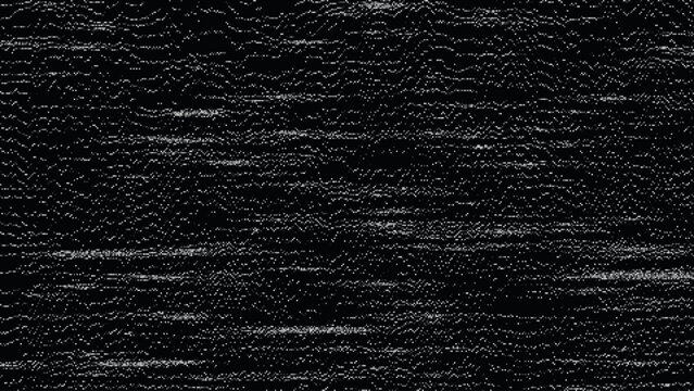 Retro CCTV or VHS Video White Noise Abstract Grunge Background. Scanlines Vibration Glitch. Video Damage Overlay Texture. Nostalgic Vintage 80s 90s Surveillance Technology Vector Illustration.