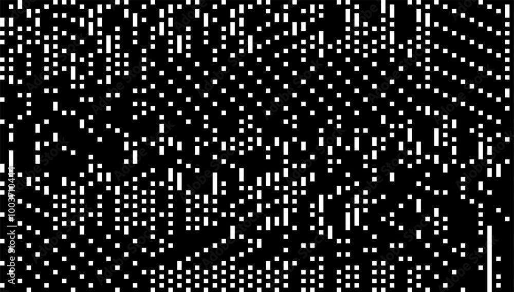 Poster glitch checkered pixels pattern. pixel art chaotic glitchy background. 90s cctv vhs screen vibe. vec