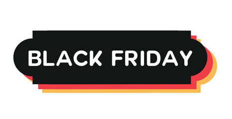 Black Friday Shopping Button. Discount, and Sale Symbol.