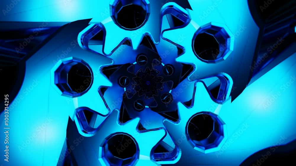Poster a dynamic vj loop featuring mesmerizing neon disco pulses.