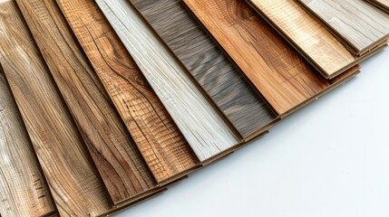 A stack of wooden boards with different colors and textures