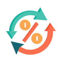 percentage symbol vector 