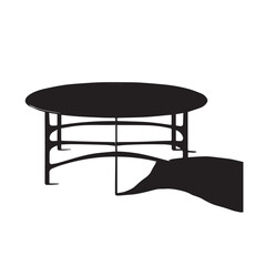 table silhouette- vector image of table - home use assries table -, coffee table, furniture  - 