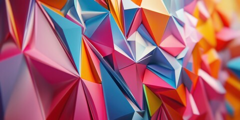 Obraz premium colorful abstract poly