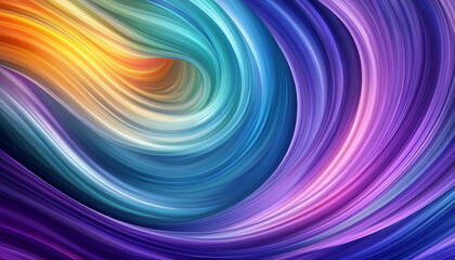 A vibrant swirl of colors creating a dynamic abstract pattern, evoking movement and energy.