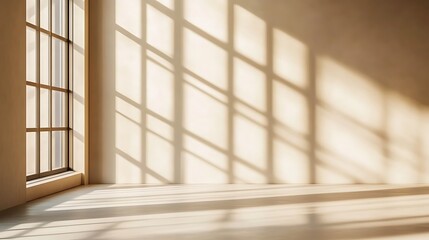  Light on the background wall. Shadow from the window and sunlight