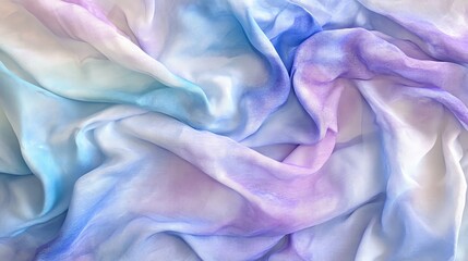 Obraz premium Pastel-colored fabric with soft, flowing texture.