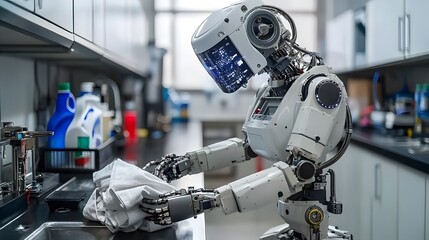 Modern Robot Assisting with Laundry Tasks