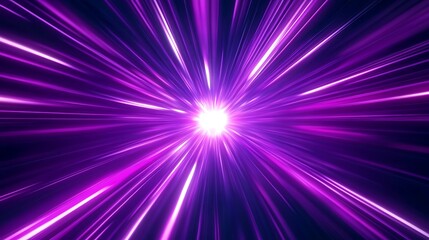 Neon speed rays abstract background. A burst of pink light energy