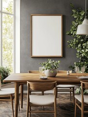 Modern Dining Room with Wooden Furniture