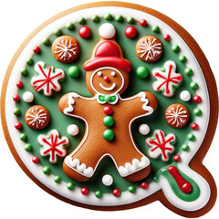 Letter Q Christmas Gingerbread