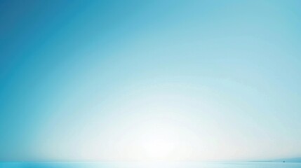 Serene Seascape Under Bright Blue Sky