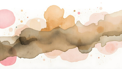 Abstract Ink Blots with Soft Color Gradients