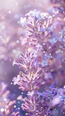 Obraz premium Soft Purple Blooms with Delicate Bokeh Effect