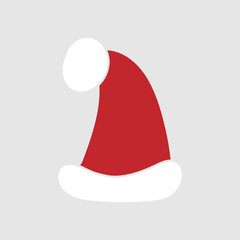 Santa hat icon vector. Christmas illustration sign. new Year symbol.