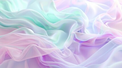 Obraz premium Soft Pastel Fabric Texture with Gentle Waves