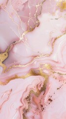 Elegant Pink and Gold Marble Texture Background