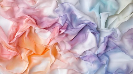 Obraz premium Bohemianinspired tiedye fabric, featuring flowing patterns and organic shapes in bold colors