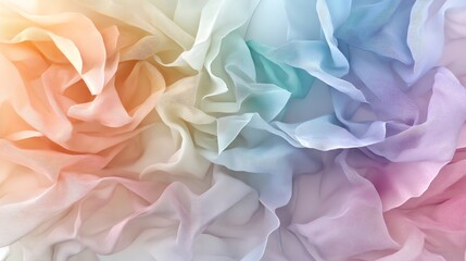 Obraz premium Abstract pastel-colored fabric texture, gradients and curves